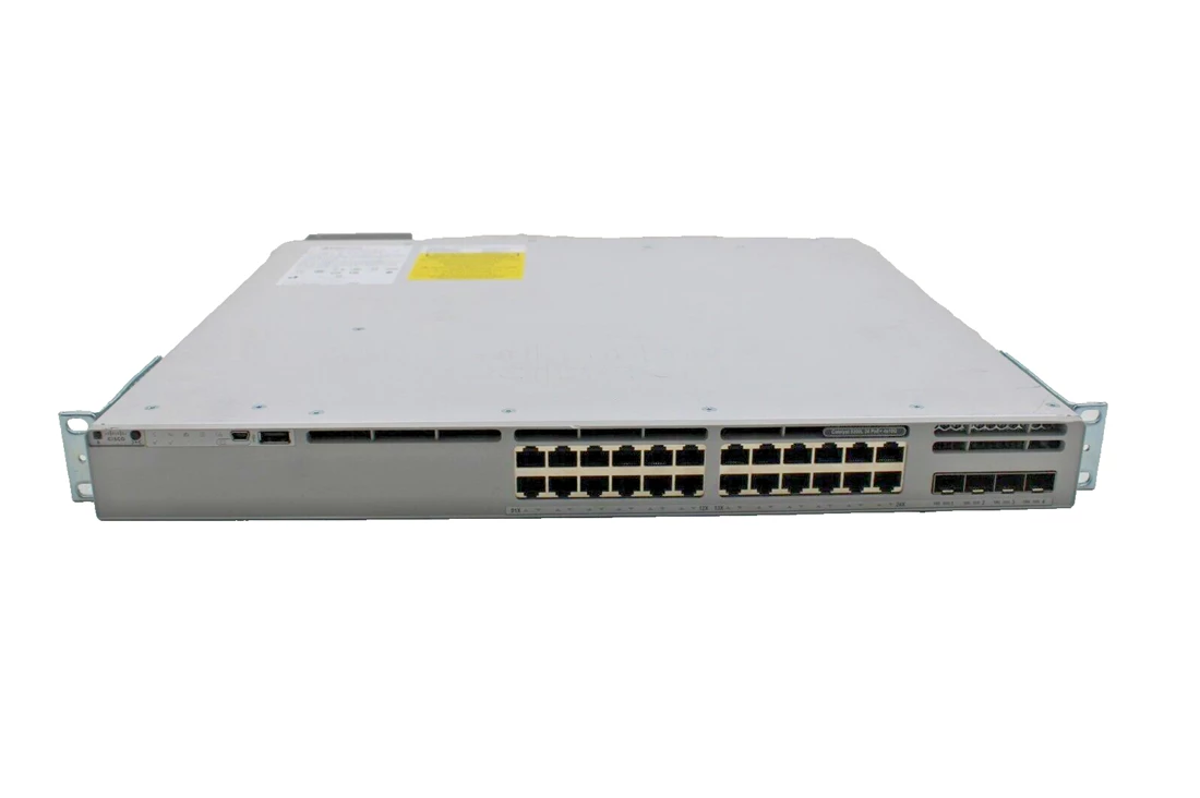 Cisco Catalyst 9300 24-Port PoE+ with 4x1/10G SFP+ uplinks Switch - Image 1