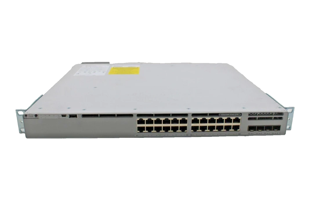 Cisco Catalyst 9300 24-Port PoE+ with 4x1/10G SFP+ uplinks Switch - Image 1